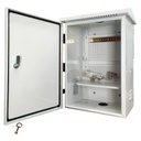 Caja alimentación y conexiones de acero galvanizado 600x400x300. Color blanco