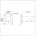 Soporte para montaje en pared para Speed Dome SD49 o PFA107 PFA106