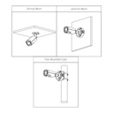 Tubular IP H265 8M WDR Starlight IR60m 2.7-13.5VFM IP67 PoE SD MIC AI. Color negro
