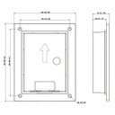 Caja de montaje para insertar para VTO220xF-P. Color negro