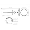 Tubular IP 4M H265 FULL COLOR WDR Iluminación Dual LED60m/IR60m 2.7-13.5mm IP67 PoE AUDIO MIC E/S AI