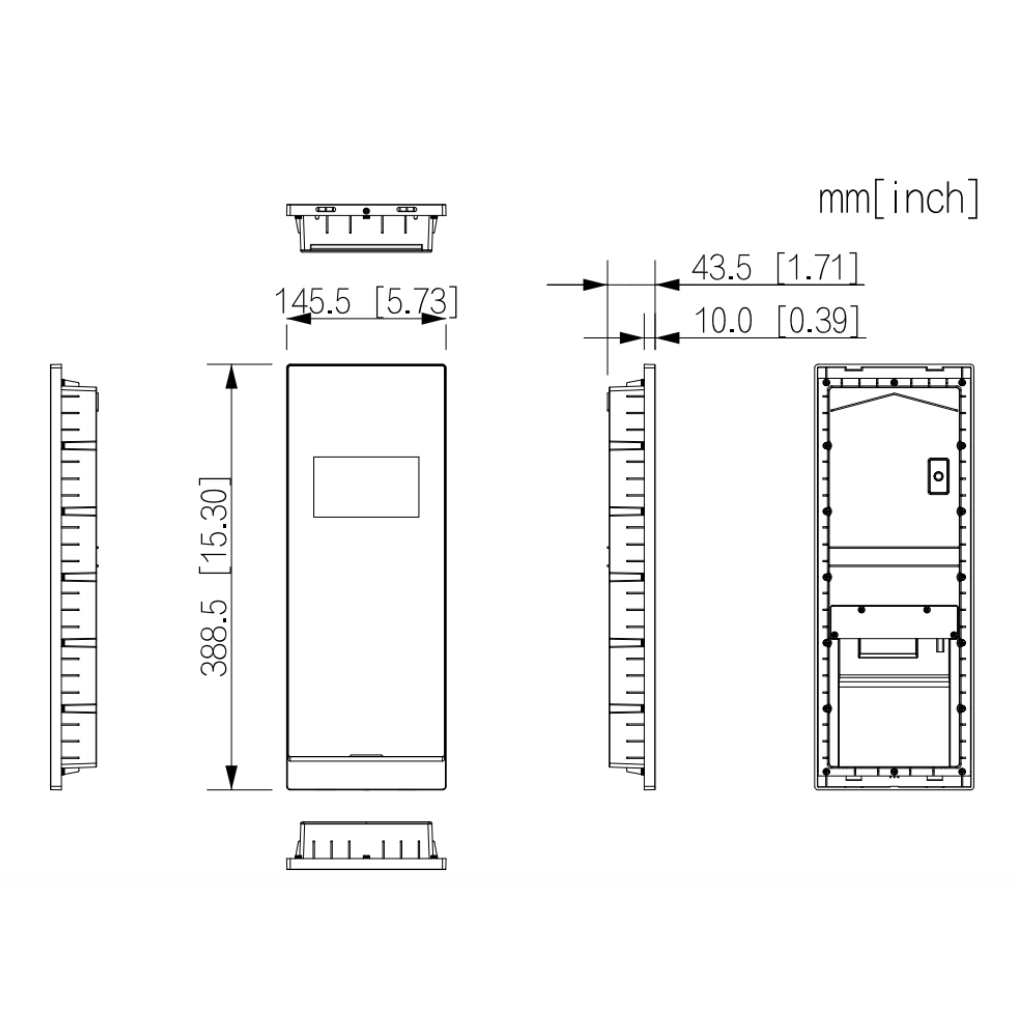 Estación Exterior de Videoportero IP con Cámara 2MP Reconocimiento Facial Mifare pantalla 4.3" IP65 QR