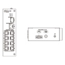 Switch Rango Temp Extendida ePoE 8 puertos 10/100 + 1RJ45 Uplink Gigabit + 1SFP Gigabit 120W No_Manejable Layer 2
