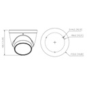Domo IP 6M H265 FULL COLOR WDR Iluminación Dual LED40m/IR50m 2.7-13.5mm IP67 PoE MIC AI