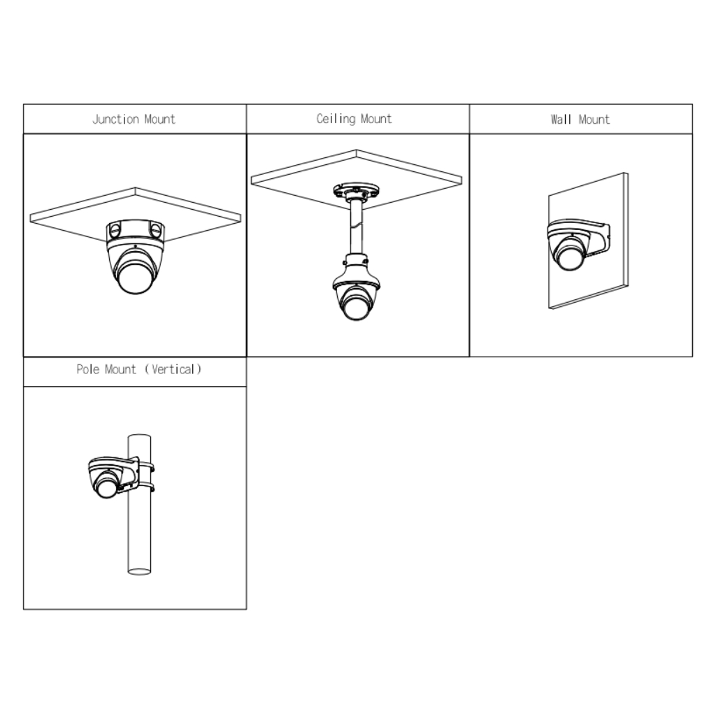 Domo IP 6M H265 FULL COLOR WDR Iluminación Dual LED40m/IR50m 2.7-13.5mm IP67 PoE MIC AI