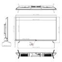 Monitor 43" Dahua para Seguridad 24/7 2xHDMI/1xUSB/VGA/AUDIO/RS-232 16:9 4K