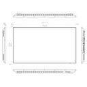 Monitor 55" Dahua para Seguridad 24/7 Metálico VGA/HDMI/DP/Audio/USB Multimedia/RS232 16:9 4K