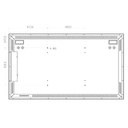 Monitor 55" Dahua para Seguridad 24/7 Metálico VGA/HDMI/DP/Audio/USB Multimedia/RS232 16:9 4K