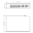 Switch PoE 4 puertos 10/100 + 2RJ45 Uplink 10/100 60W Manejable en Cloud Layer2