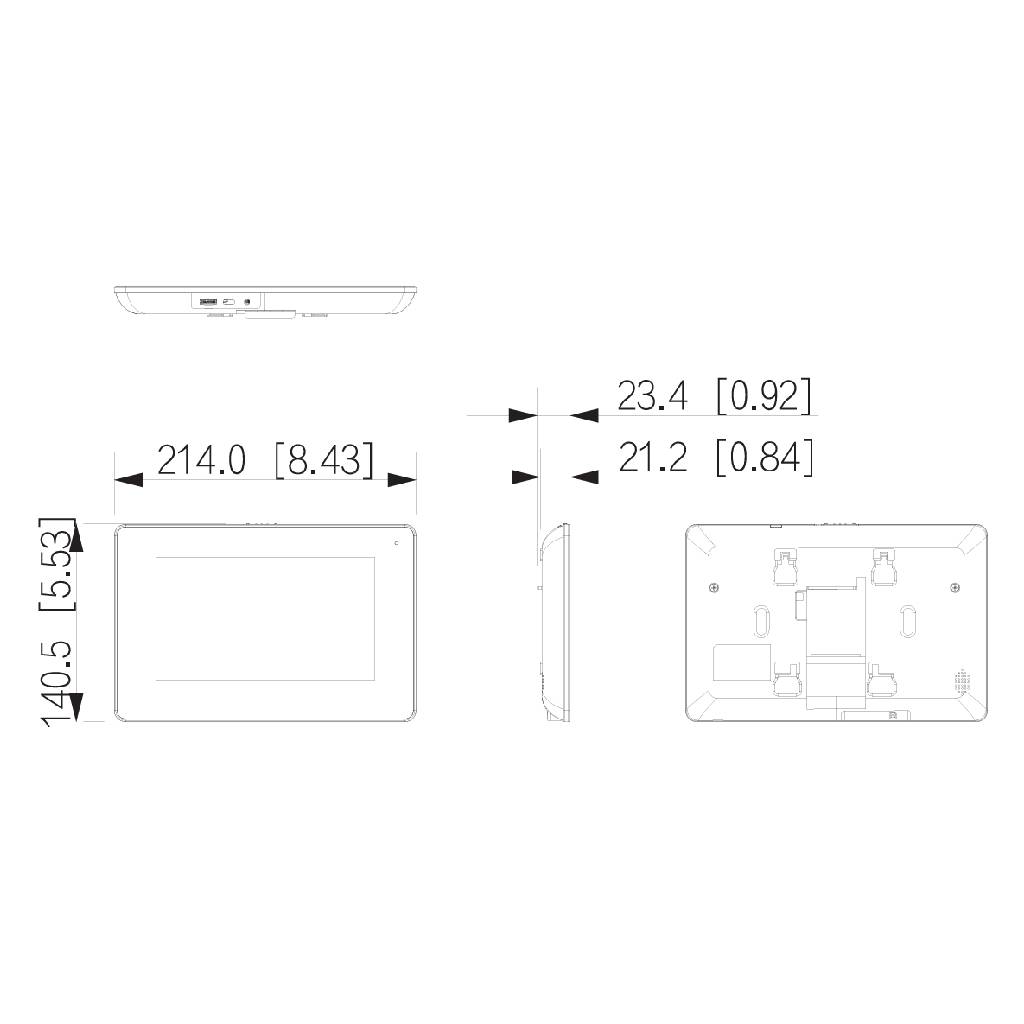 Kit Videoportero IP WiFi exterior de Superficie + monitor WiFi interior