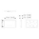 Kit Videoportero IP WiFi exterior de Superficie + monitor WiFi interior