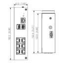 Switch Hardened PoE 6 puertos Gigabit +2RJ45 Gigabit +2SFP Gigabit 90W Manejable Layer2