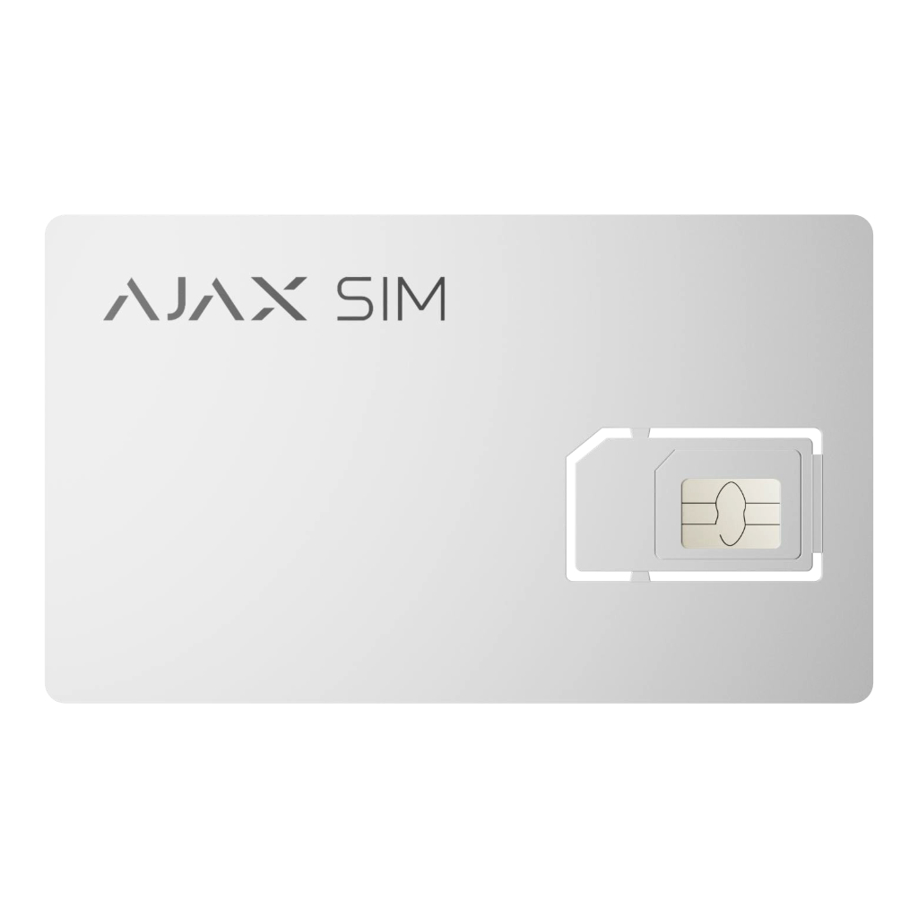 Ajax SIM - Tarjeta SIM de roaming preinstalada