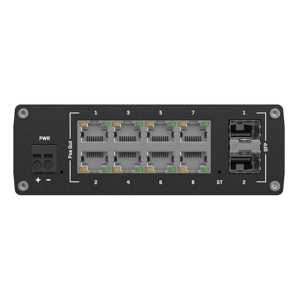 Switch PoE+ 8p Gigabyt 2p SFP Manejable L2 L3