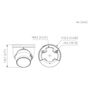 MiniDomo IP H265 8M FULL COLOR WDR140dB 2LED50m 2.8mm IP67 ePoE AUDIO MIC E/S AI