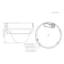 Domo IP 4M H265 FULL COLOR WDR Iluminación Dual LED50m/IR50m 2.7-13.5mm IP67 IK10 PoE MIC AI