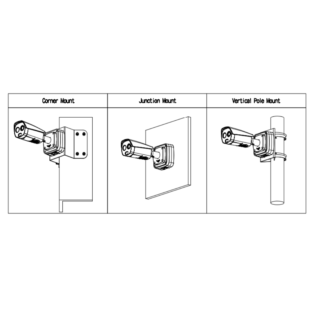 Cámara Térmica IP DUAL 400*300 9mm + 4M 4mm IP67 12V PoE