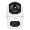 Cubo PT IP DUAL-LENS H265 3M+3M DN LED30m/IR30m 3.6mm SD 5V MIC/Altavoz WiFi