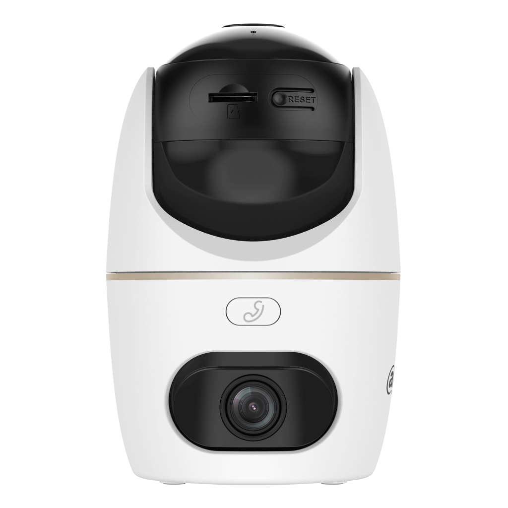 Cubo PT IP DUAL-LENS H265 3M+3M DN LED30m/IR30m 3.6mm SD 5V MIC/Altavoz WiFi
