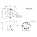 Cámara ATEX Explosion-proof 4M H265 WDR 4mm Starlight IR30m IP68 Acero inoxidable AI