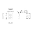 Kit Videoportero 2-hilos IP exterior para Insertar + monitor interior