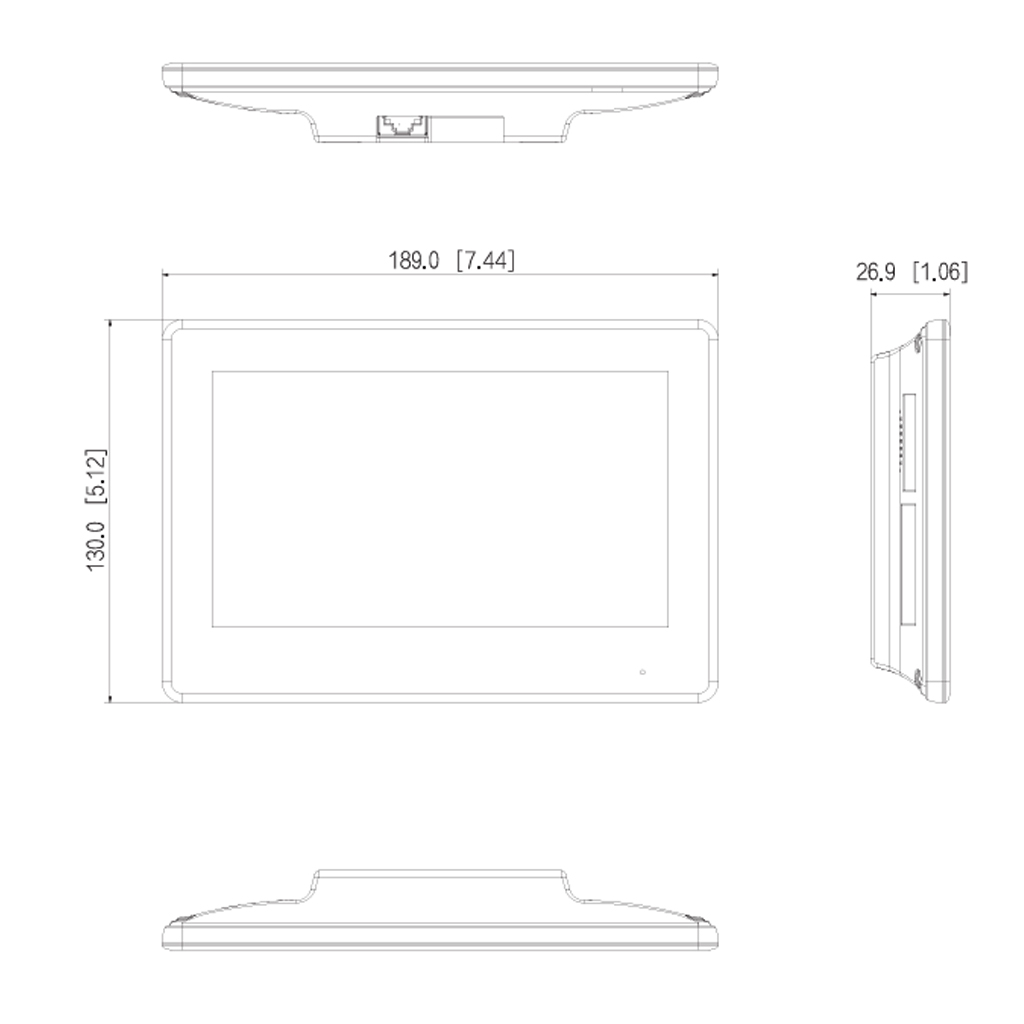 Kit Videoportero 2-hilos IP exterior para Insertar + monitor interior