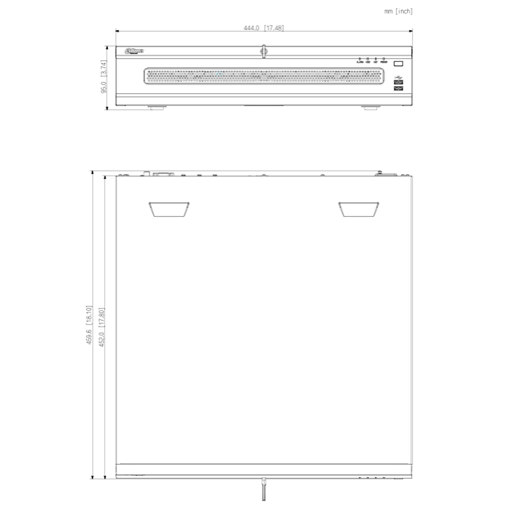 NVR 32ch 512Mbps H265 2xHDMI 8HDD E/S RAID 0/1/5/6/10 AI