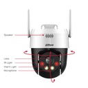 Cámara PT IP 3M H265 FULL COLOR Iluminación Dual LED30m/IR30m IP66 WiFi MIC/Altavoz SD AI