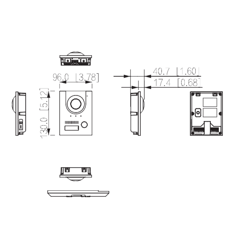 Kit Videoportero IP exterior para Insertar + monitor interior