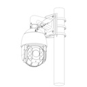Adaptador a poste para PFBx PFAx