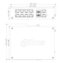 Switch Hardened PoE 8 puertos Gigabit + 2RJ45 Uplink Gigabit + 2SFP Gigabit 110W Manejable en Cloud Layer2