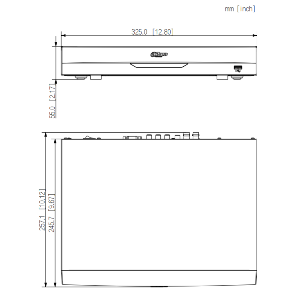 DVR 5EN1 H265 4ch 4K@6ips +4IP 8MP 1HDMI 1HDD E/S AI