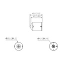 Minicámara IP H265 Pinhole 4M WDR 2.8mm AUDIO E/S + Unidad principal AI