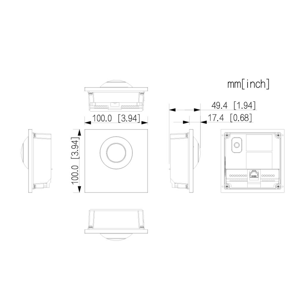 Estación Exterior Modular para Videoportero IP con Cámara para Series VTO4202F-X