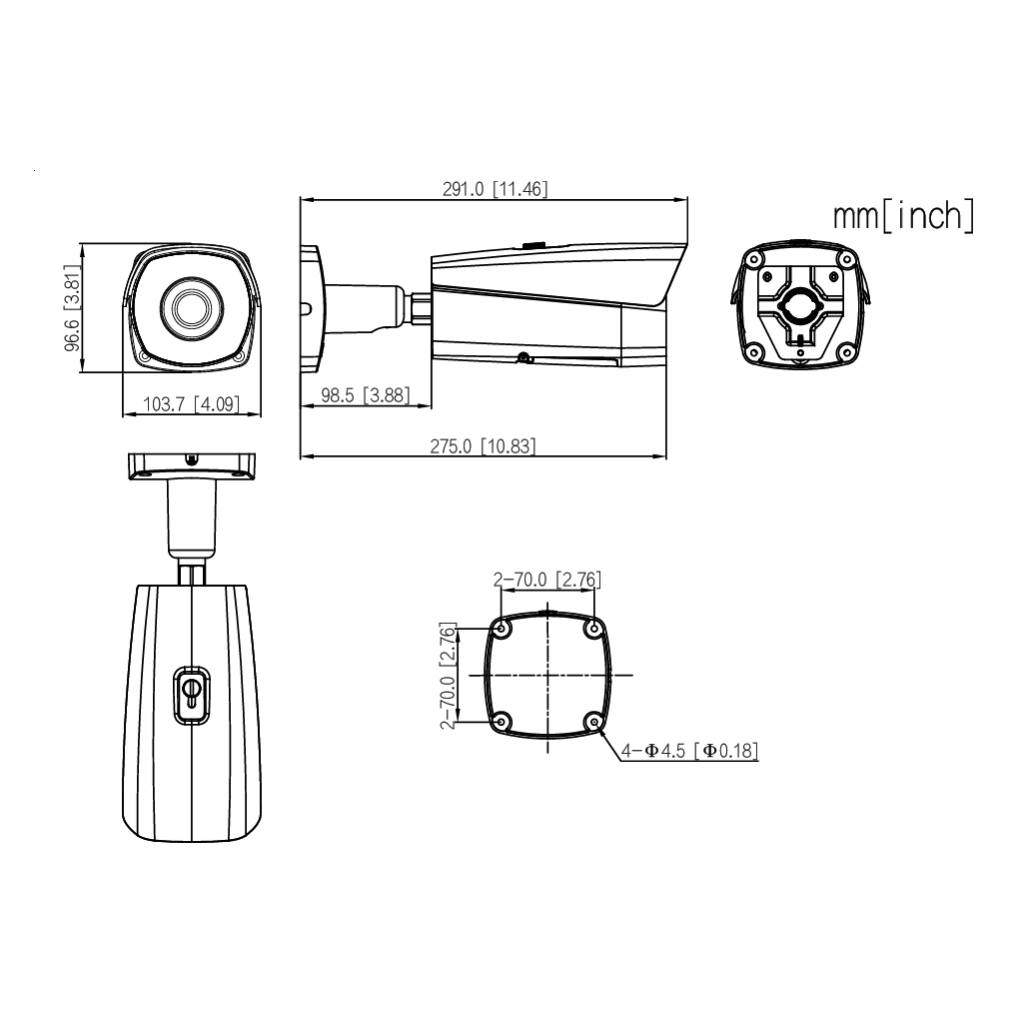 Cámara Térmica IP 400*300 35mm IP67 12V PoE AUDIO E/S