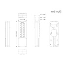 Lector Autónomo Tarjeta doble frecuencia 13.56MHz/125kHz IP65 IK08 PoE