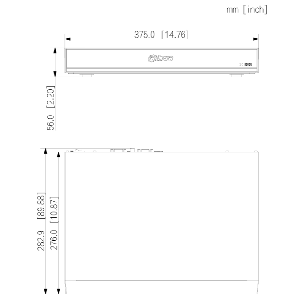 NVR 8ch 512Mbps 4K H265 HDMI 2HDD E/S AI