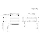 Controladora 4 Puertas / 1 Dirección para Carril DIN IP Wiegand RS-485
