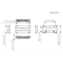 Controladora 2 Puertas / 2 Direcciones para Carril DIN IP Wiegand RS-485