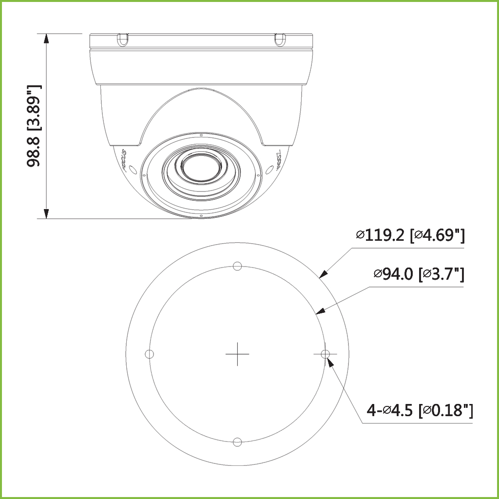 Domo HDCVI 1M 720P DN ICR IR30m 0Lux 2.7-12 IP67