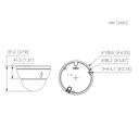 Domo IP H265 6M WDR Iluminación Dual LED30m/IR30m 2.8mm IK10 IP67 PoE SD AI