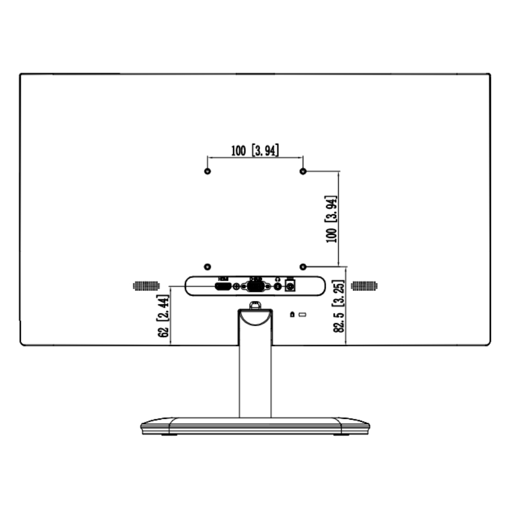 Monitor 21.5” Dahua para Seguridad 24/7 VGA/HDMI 16:9 1080P
