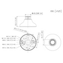 Adaptador de montura para HDBWxxExx, HDBWxxRxx, HDWxxTLxx, HDWxxLxx