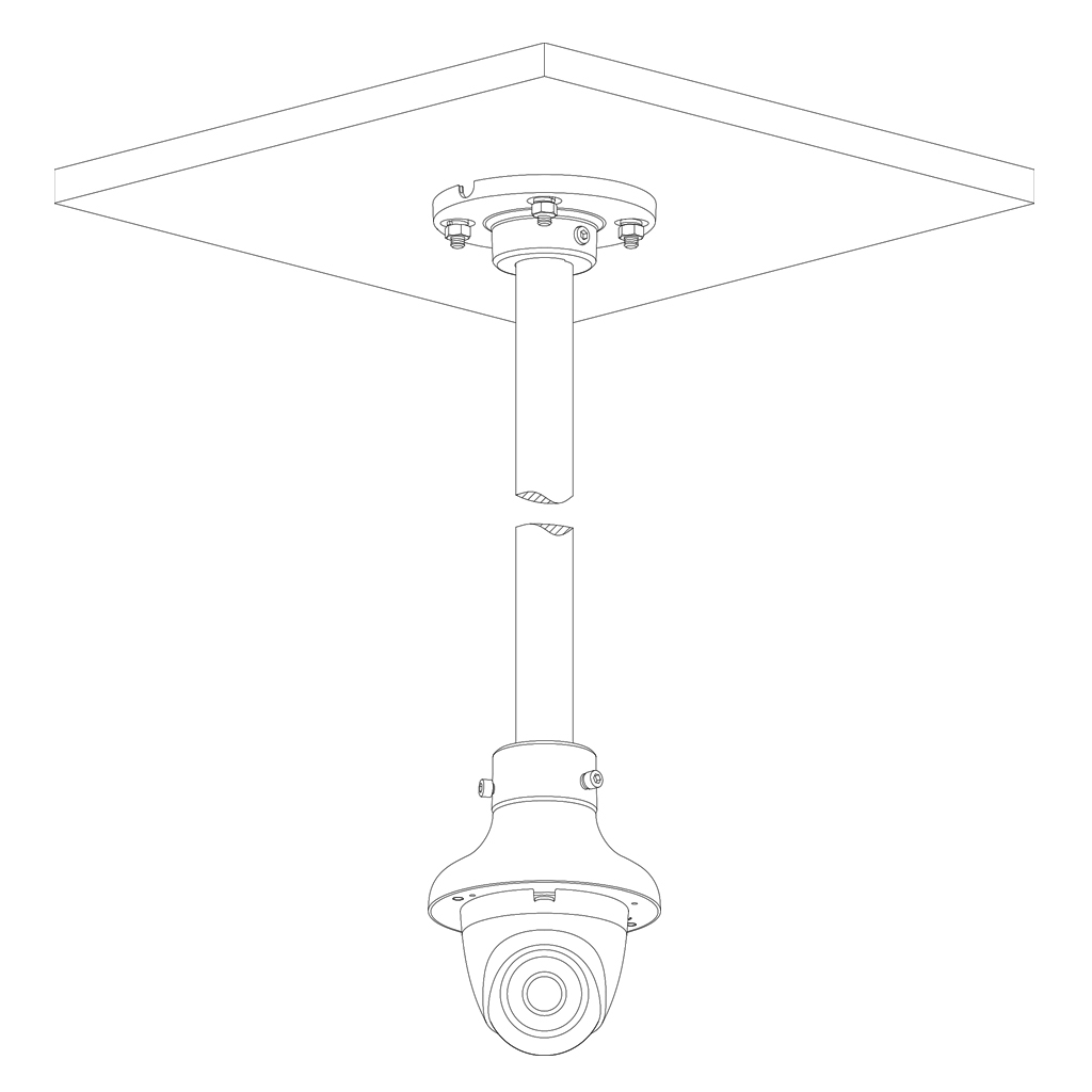 Adaptador de montura para HDBWxxExx, HDBWxxRxx, HDWxxTLxx, HDWxxLxx