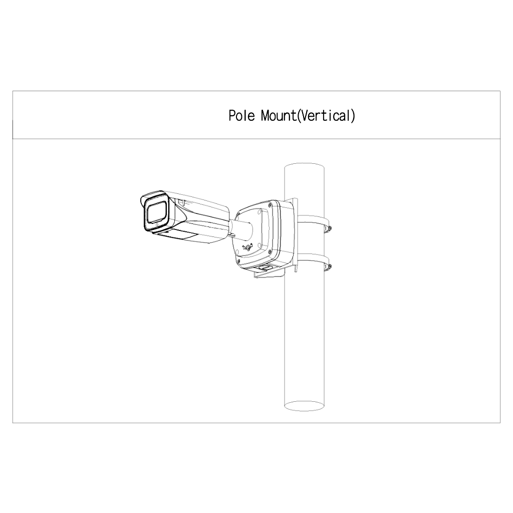 Adaptador a poste para cámaras