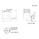Tubular IP H265 3M Iluminación Dual LED30m/IR30m 2.8mm IP67 MIC/Altavoz WiFi MIC AI