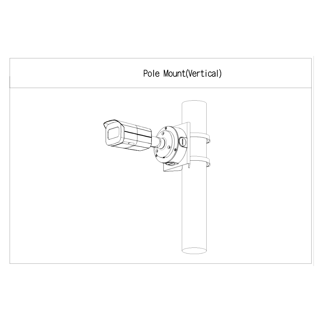 Adaptador a poste para cámaras