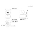 Cubo PT IP H265 5M DN IR10m 2.8mm WiFi SD 5V MIC/Altavoz