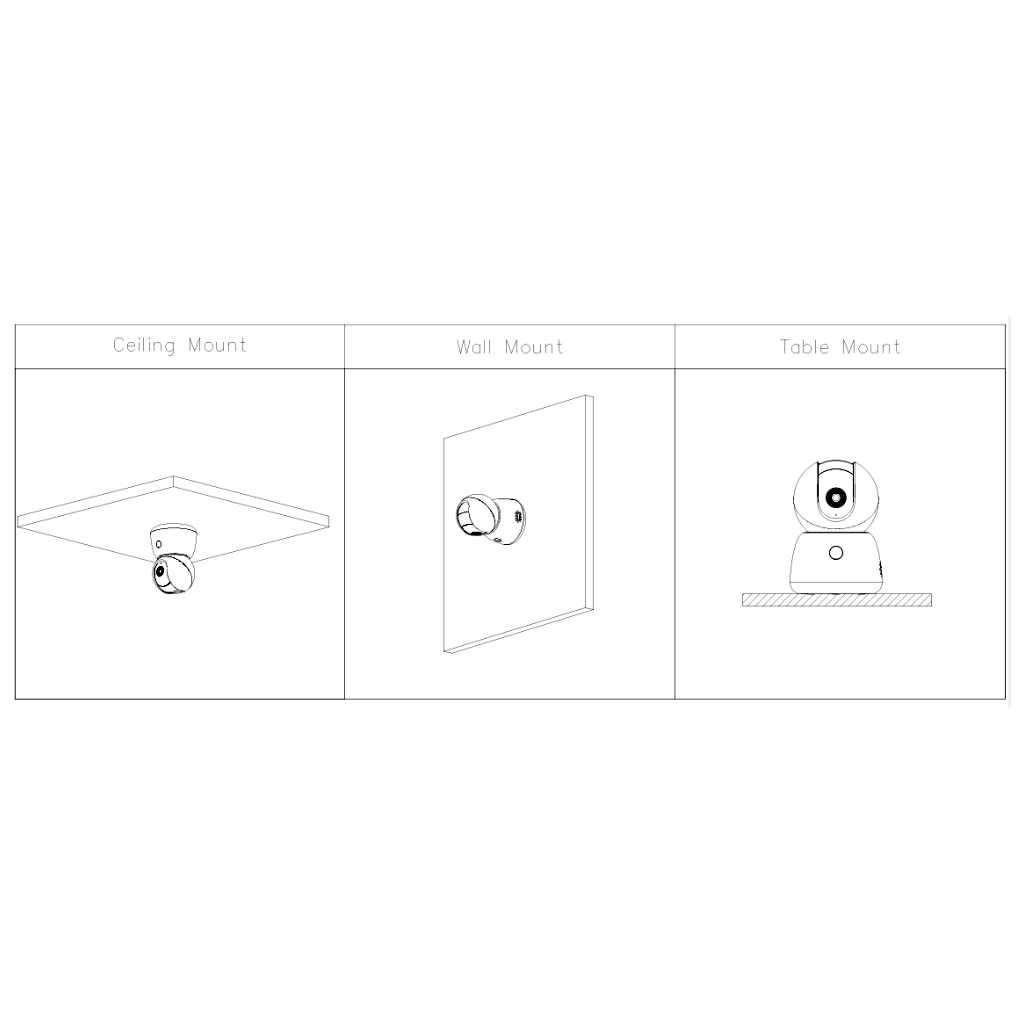 Cubo PT IP H265 5M DN IR10m 2.8mm WiFi SD 5V MIC/Altavoz