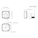 Soporte para montaje en pared para PFA100 PFA101 PFA102 PFA103
